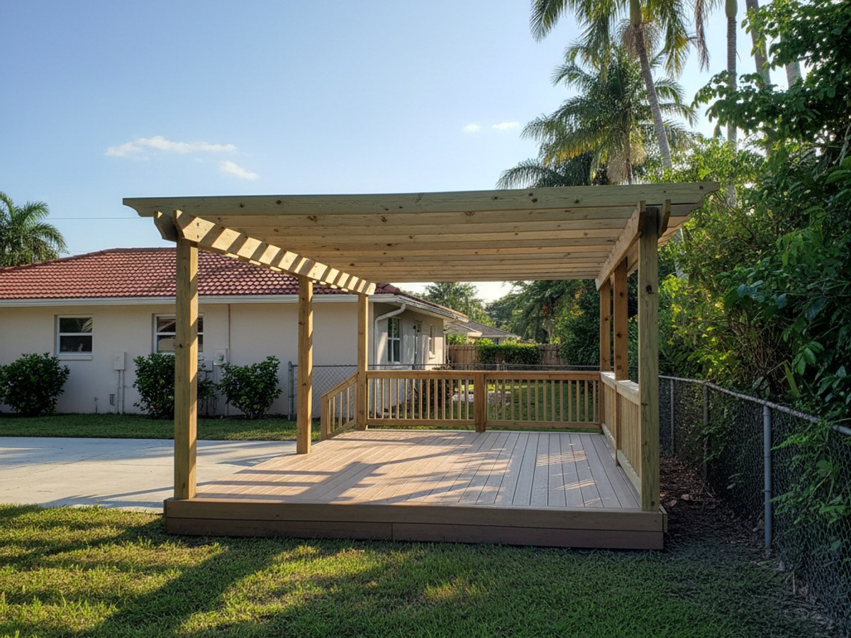 Deck Staining & Sealing completed by Omega Deck Co in Port Charlotte, FL